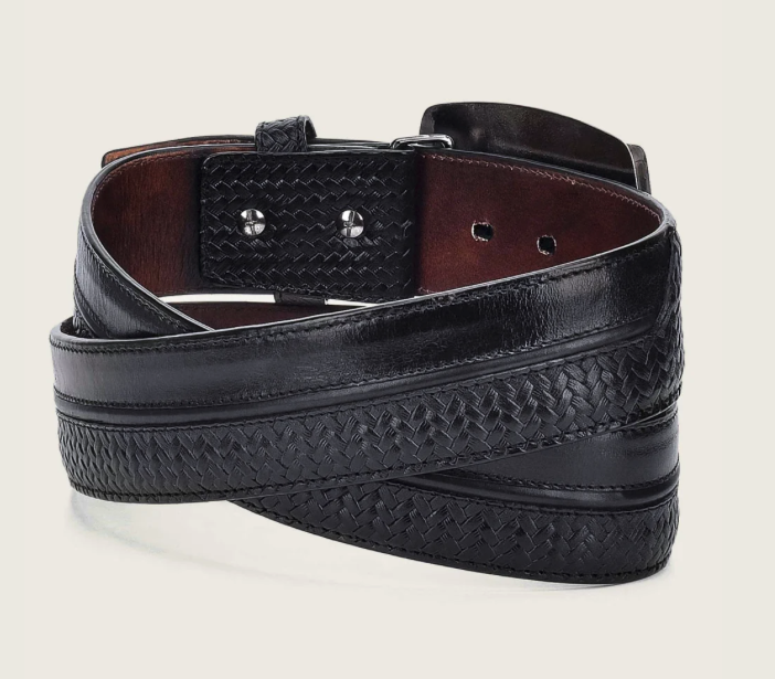 Cuadra BC201 MN Black Stitching Belt