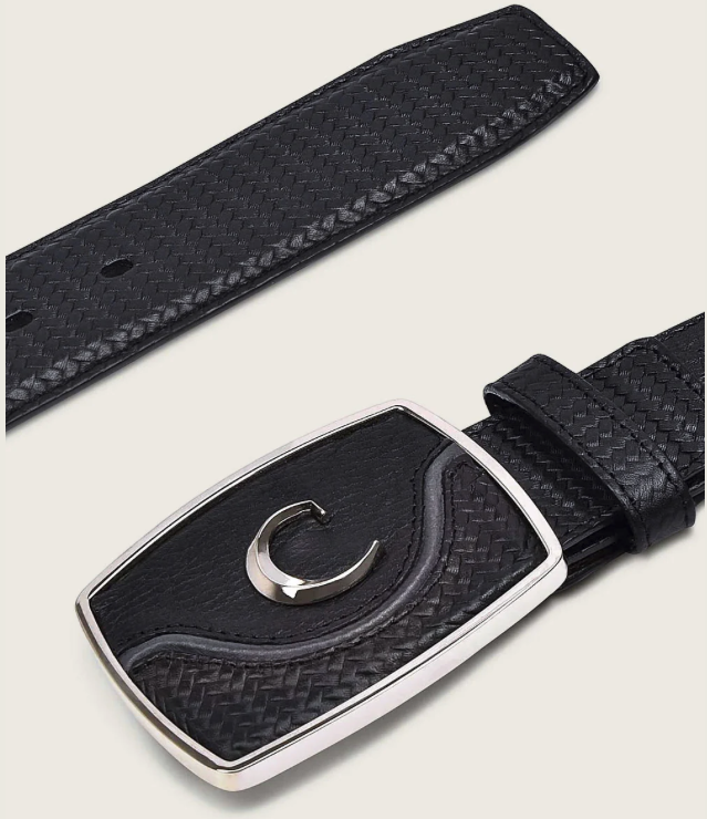 Cuadra BC201 MN Black Stitching Belt