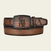 Cuadra BC314 MN Brown Cowhide Laser Belt