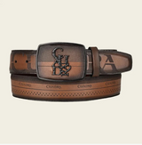 Cuadra BC314 MN Brown Cowhide Laser Belt
