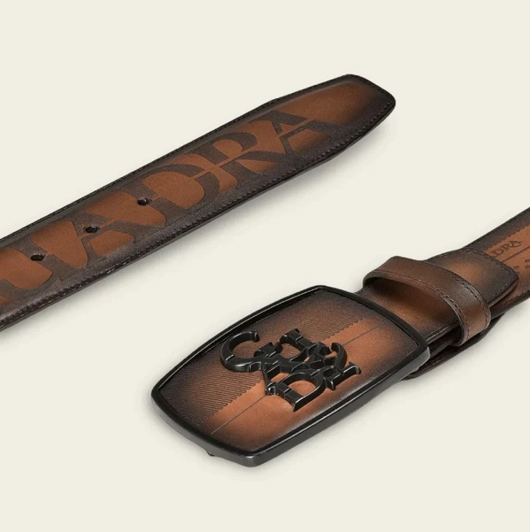 Cuadra BC314 MN Brown Cowhide Laser Belt