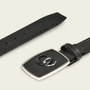 Cuadra BC315 MN Black Sting Stingray/Cowhide Stitching Belt