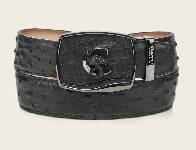 Cuadra BC479 Men's Full Exotic Ostrich Leather Western Belt