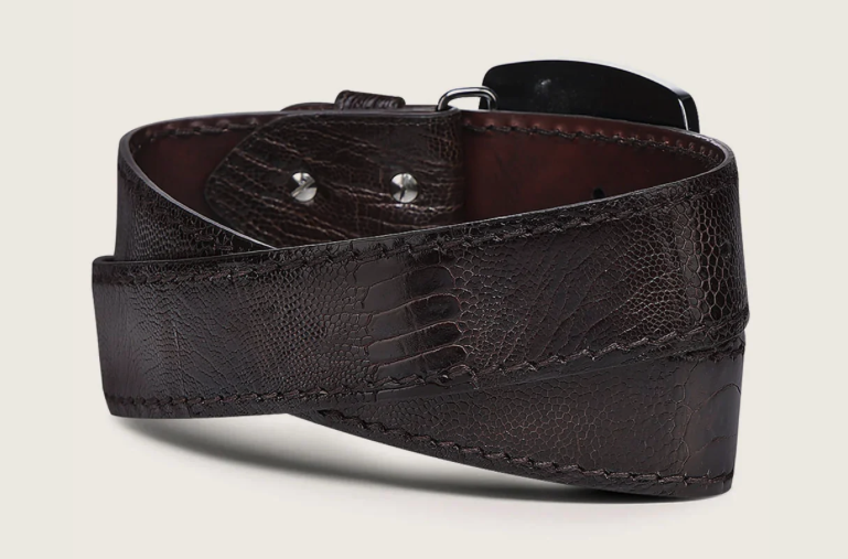 Cuadra BC439 Ostrich Lag Stitching Belt