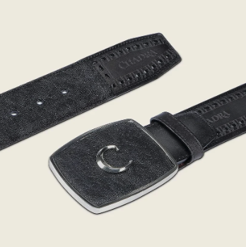 Cuadra BC313 MN Black Elephant Laser & Woven Belt
