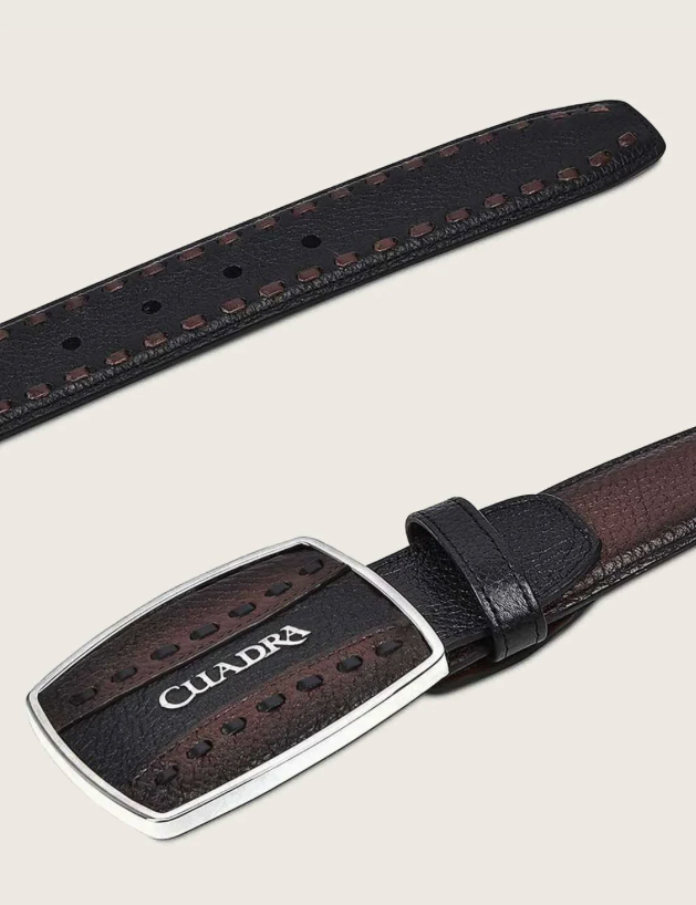 Cuadra BC261 MN Brown Deer Woven Belt