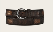 Cuadra BC320 MN Brown Python Exotic Strip Belt