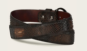 Cuadra BC320 MN Brown Python Exotic Strip Belt