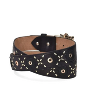 Cuadra BC250 LD Black Stingray Studs & Woven Belt