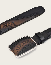 Cuadra BC244 MN Tobacco Laser & Woven Belt
