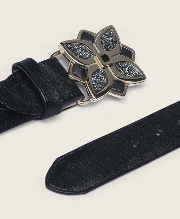 Cuadra BC394 LD Black Laser & Studs Belt