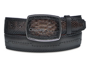 Cuadra BC402 MN Chocolate Python Laser Belt