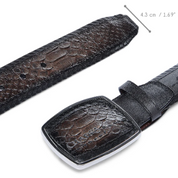 Cuadra BC402 MN Chocolate Python Laser Belt
