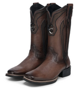 Cuadra CC225 MN Deer Embroidery & Studs Square Toe Cowboy Boot