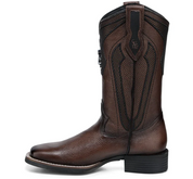 Cuadra CC225 MN Deer Embroidery & Studs Square Toe Cowboy Boot
