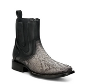 Cuadra CC282 Python Exotic Square Toe Ankle Boot