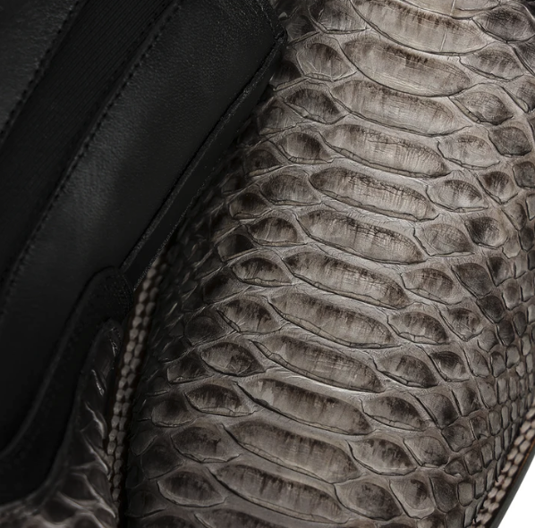 Cuadra CC282 Python Exotic Square Toe Ankle Boot