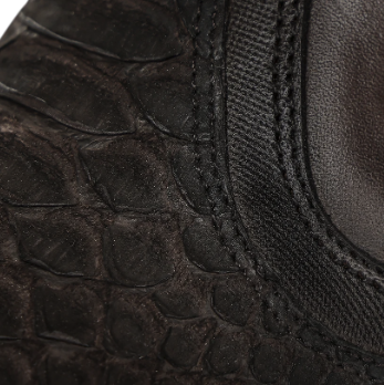 Cuadra CC284 Python  Exotic Square Toe Ankle Boot