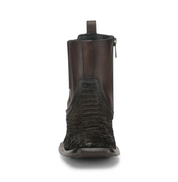 Cuadra CC284 Python  Exotic Square Toe Ankle Boot
