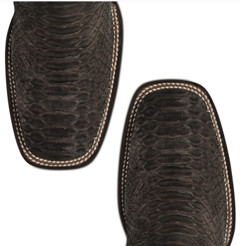 Cuadra CC284 Python  Exotic Square Toe Ankle Boot
