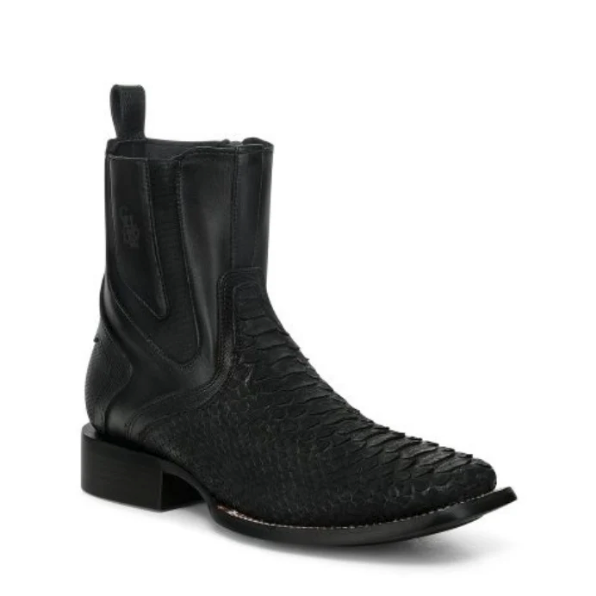 Cuadra CC285 Python Exotic Square Toe Ankle Boot