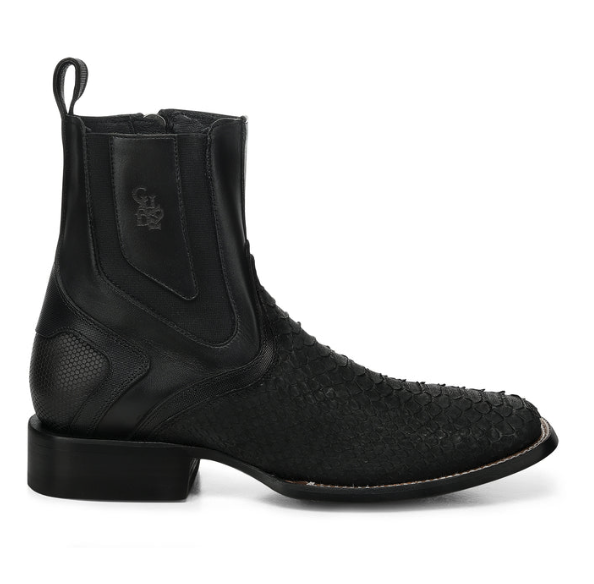 Cuadra CC285 Python Exotic Square Toe Ankle Boot