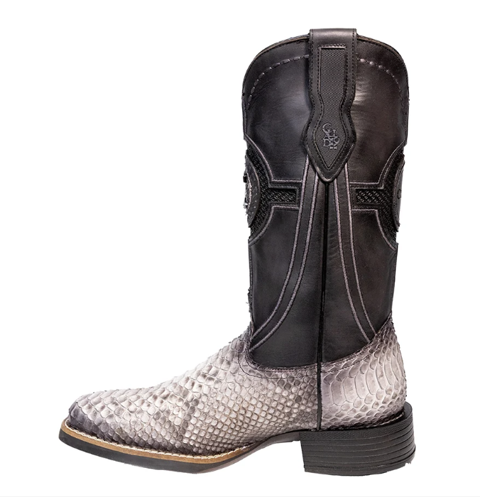 Cuadra CC289 Python Exotic Square Toe Cowboy Boot