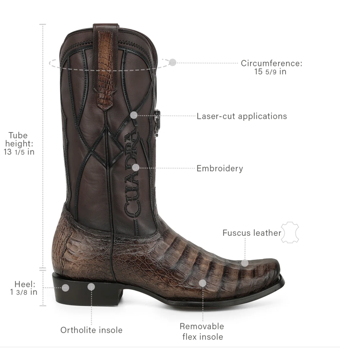 Cuadra CC292 Caiman Narrow Toe Cowboy Boot