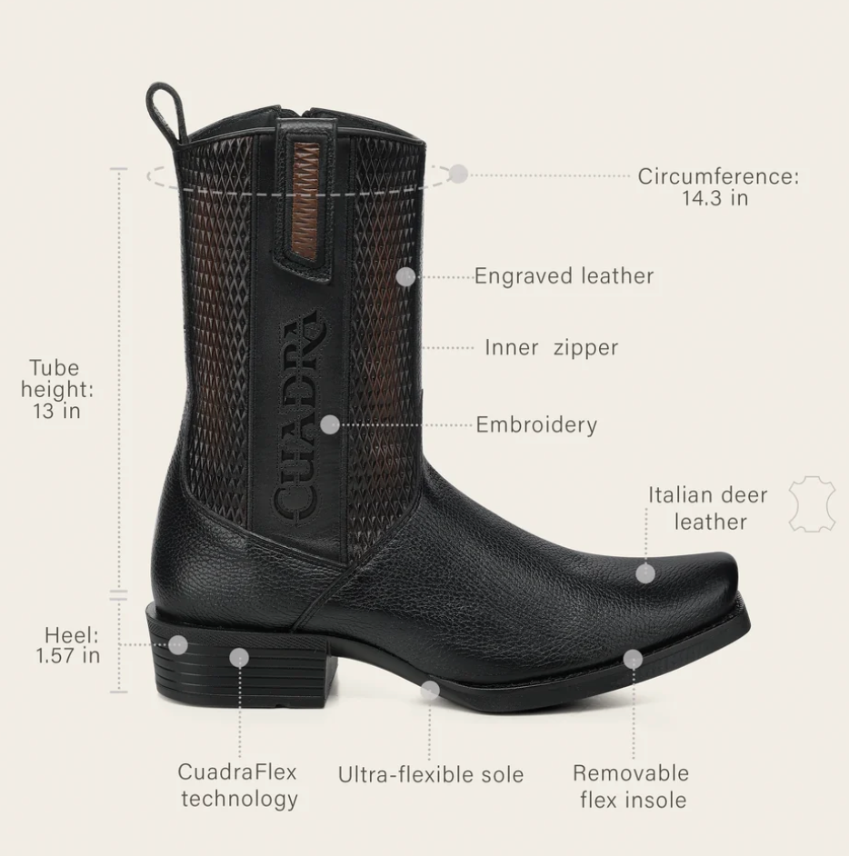 Cuadra CC297 Men's Narrow Toe Ankle Boot