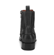 Cuadra CU891 MN Black Caiman Zipper & Elastic Square Toe