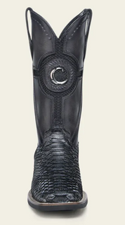 Cuadra CU977 MN Python Embroidery & Laser & Woven Square Toe Cowboy Boot