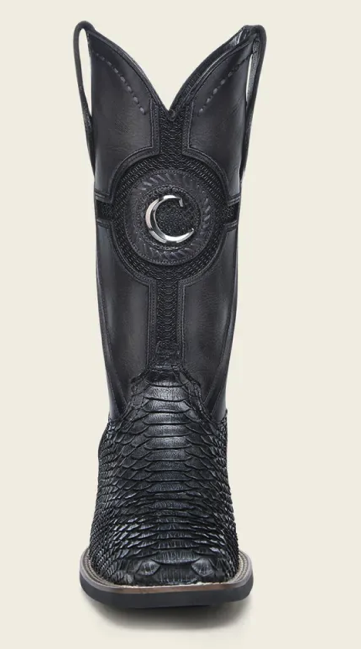 Cuadra CU977 MN Python Embroidery & Laser & Woven Square Toe Cowboy Boot