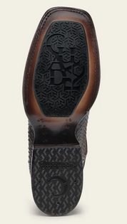 Cuadra CU977 MN Python Embroidery & Laser & Woven Square Toe Cowboy Boot