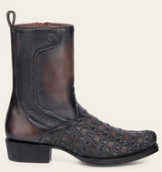 Cuadra CU940 MN Crust Laser & Woven & Zipper Narrow Square Toe