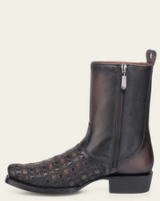 Cuadra CU940 MN Crust Laser & Woven & Zipper Narrow Square Toe