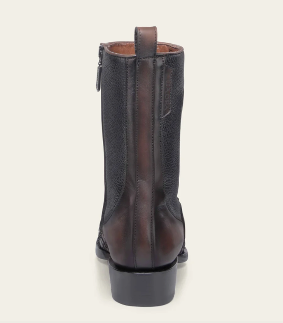 Cuadra CU940 MN Crust Laser & Woven & Zipper Narrow Square Toe