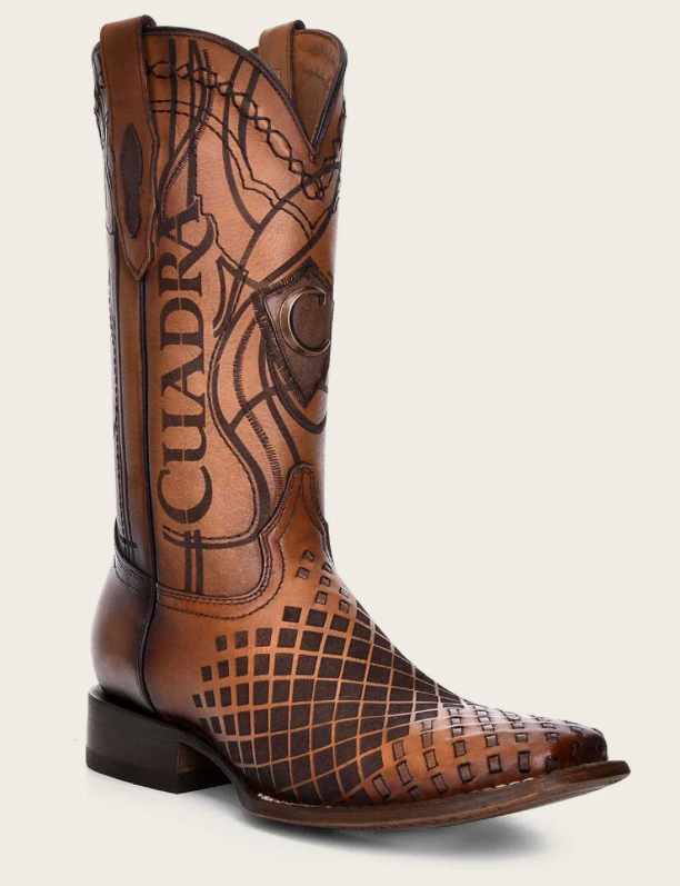 Cuadra CU500 MN Over Honey Laser & Embroidery & Woven Square Toe
