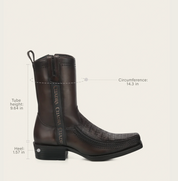 Cuadra CC300 Caiman Fuscus Men's Narrow Toe Boot