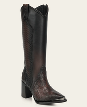 Cuadra CC245  LD Python M Zipper & Studs Pointed Toe