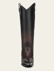 Cuadra CC245  LD Python M Zipper & Studs Pointed Toe