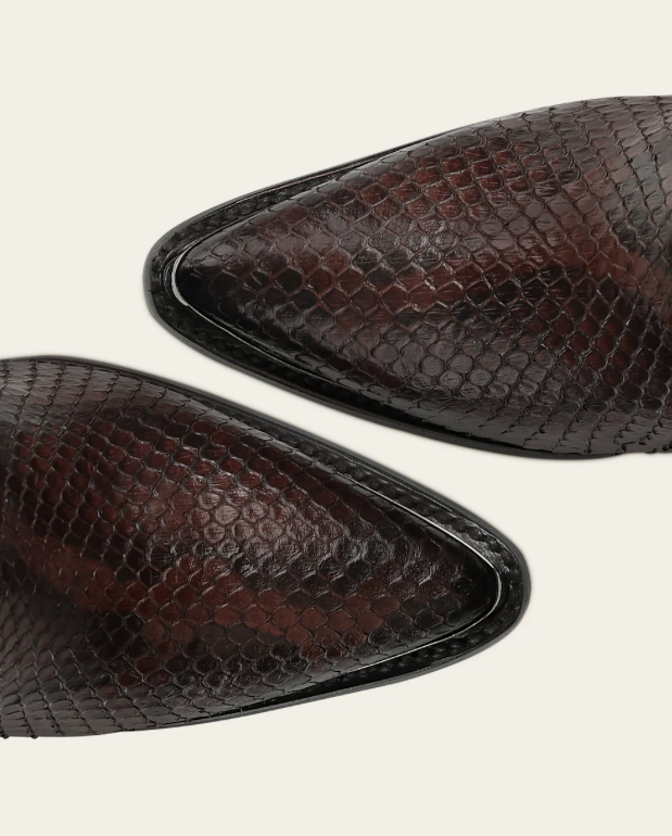 Cuadra CC245  LD Python M Zipper & Studs Pointed Toe
