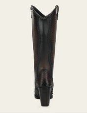 Cuadra CC245  LD Python M Zipper & Studs Pointed Toe