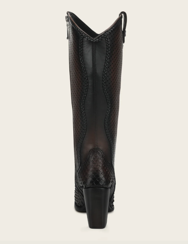 Cuadra CC245  LD Python M Zipper & Studs Pointed Toe