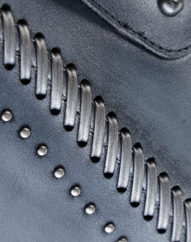 Cuadra CC259 LD Python M Belly Zipper & Woven & Studs Snip toe