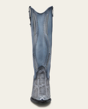 Cuadra CC259 LD Python M Belly Zipper & Woven & Studs Snip toe