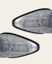 Cuadra CC259 LD Python M Belly Zipper & Woven & Studs Snip toe