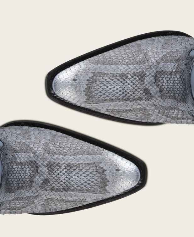 Cuadra CC259 LD Python M Belly Zipper & Woven & Studs Snip toe