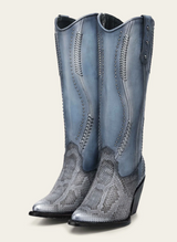 Cuadra CC259 LD Python M Belly Zipper & Woven & Studs Snip toe