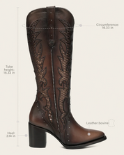 Cuadra CC338 LD Moroni Laser & Crystals Round Toe
