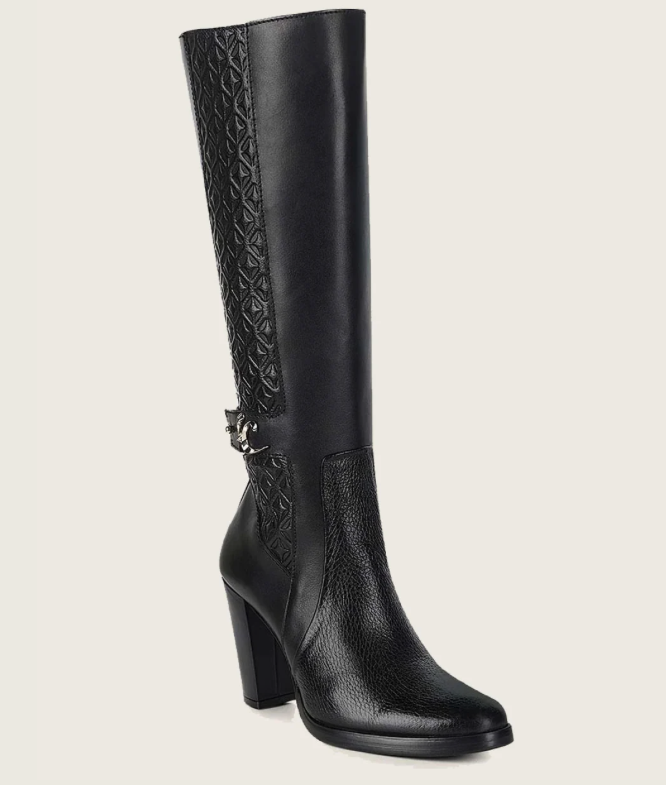 Cuadra FC887 LD Black Deer Zipper Round Toe